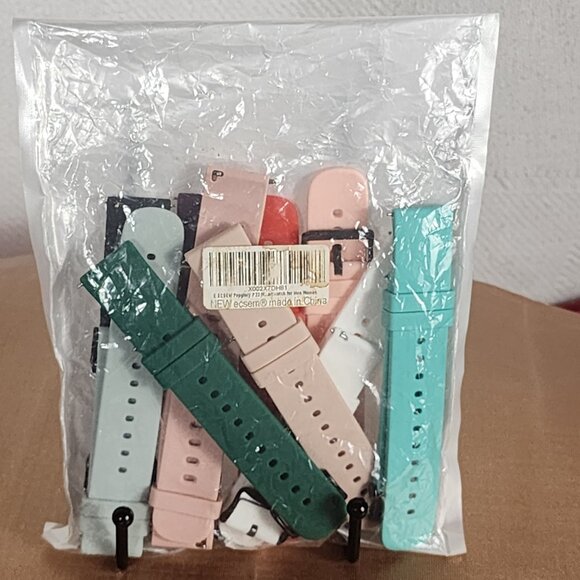 New Ecsem Popglory P22 Quick Release Unisex Multi Color Rubber Watchbands 9pk - Picture 3 of 16